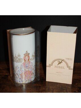 Hibel Princessa Porcelain Vase Made In Germany 7.5" Tall 4" Wide NIB NEW